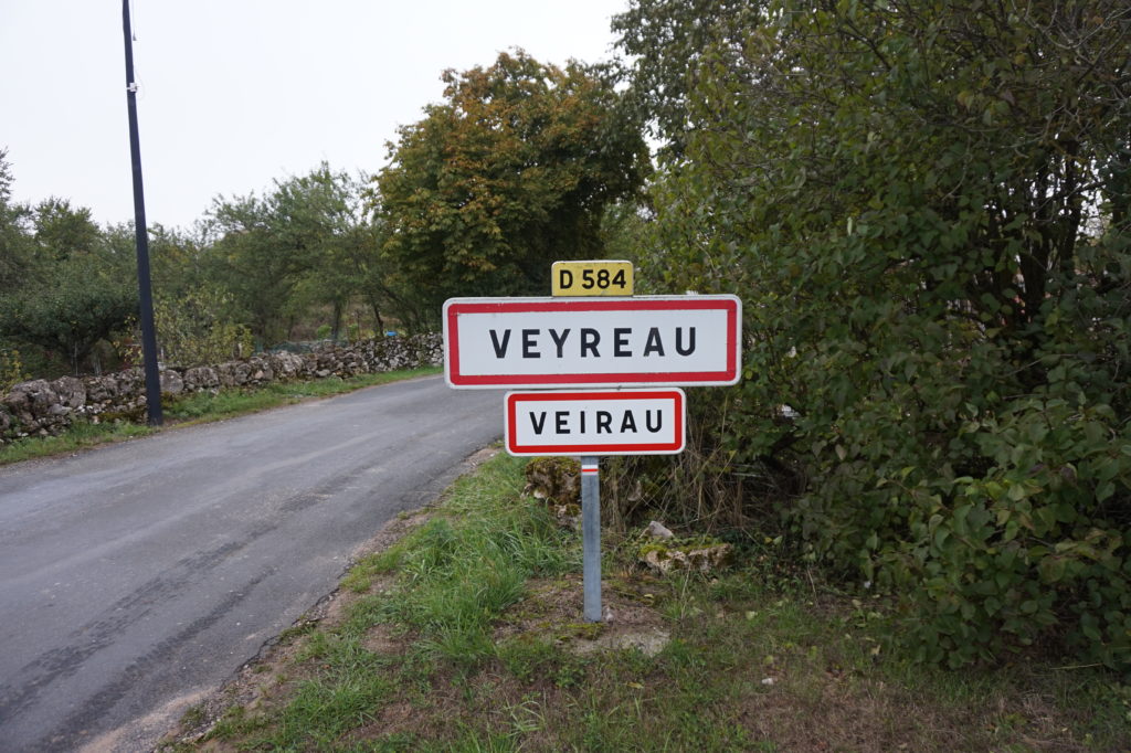 Veyreau - Panneau d'entrée